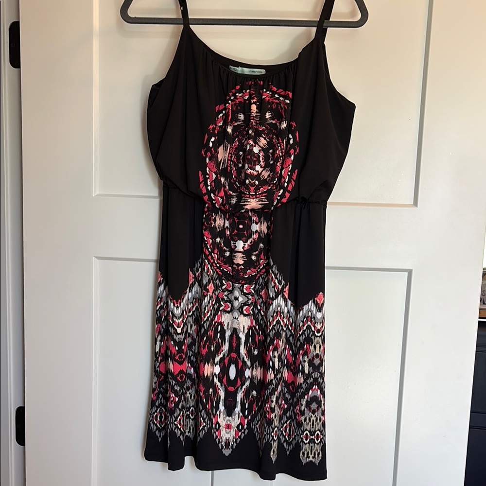 Maurices Black and Red Sleeveless Sundress